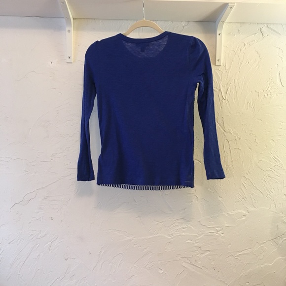 J. Crew Royal Blue Long Sleeve - Picture 2 of 5